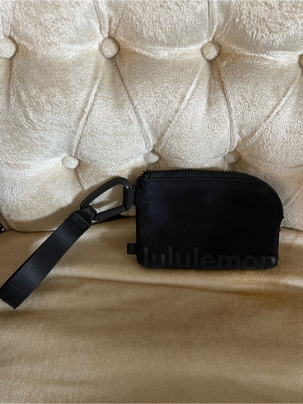 lululemon athletica Black Wristlet Key Pouch